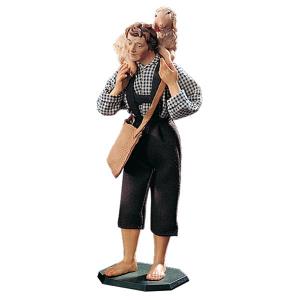 Shepherd with lamb on his shoulders