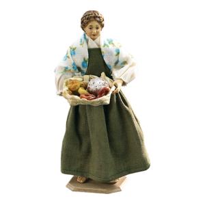 Woman with bread-basket