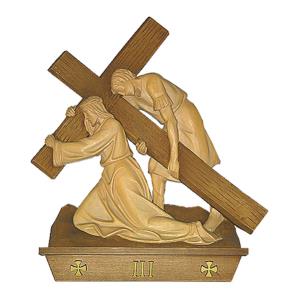 Via Crucis 15 St. 40x40 cm prezzo per scultura rappresentazione