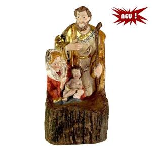 nativity group in antique wood 
