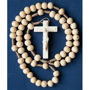 Rosario con crocifisso barocco in acero