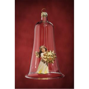 Glasglocke mit Engel Sonne