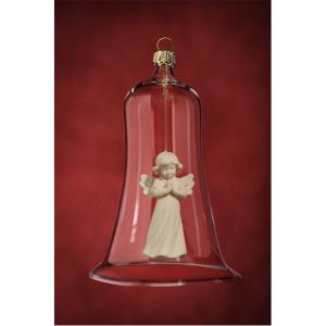 Glass bell with angel praying