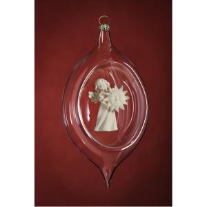 Glaskugel mit Engel Sonne