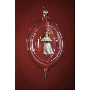 Glass ball with angel book