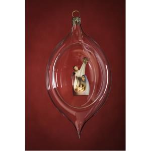 Glass ball with holy family