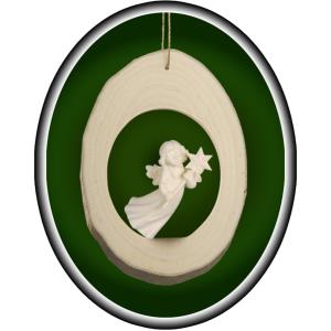 Astholzscheibe mit Mary Engel fliegend