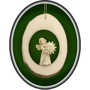 Astholzscheibe mit Mary Engel Sonne