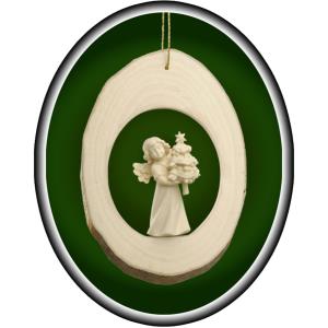 Branch disc with Mary Angel and Fir tree