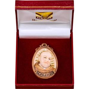 Medaillon Padre Pio mit Schatulle