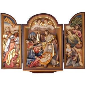 Triptych with crib