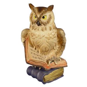 Owl on book