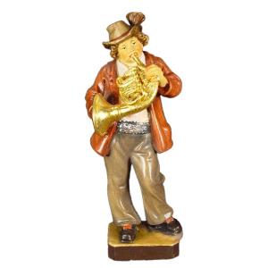 Horn player in linden - wood