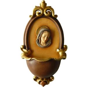 Acquasantiera con busto di maria
