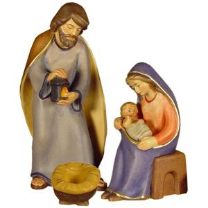 Sacra Famiglia moderna in tiglio