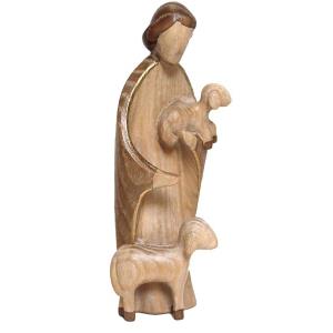 Pastore con pecora e agnello