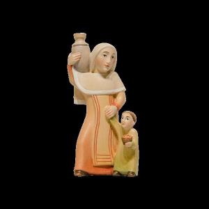 Pastorella con brocca e bambino