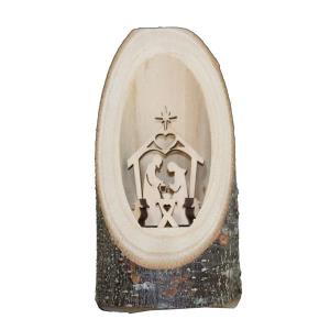 Candela sbiega capanna + sacra fam.