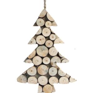 Tree with wooden circles