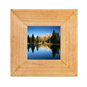 Photo frame in natural wood