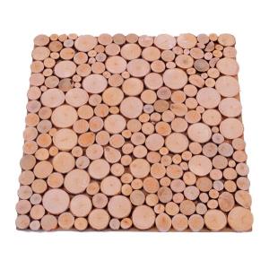 Wooden square trivet