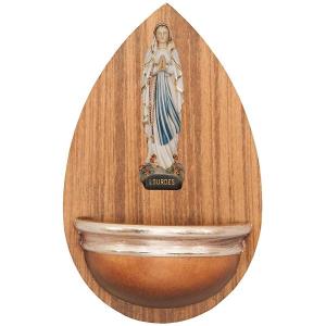 Aquasantiera con Madonna di Lourdes