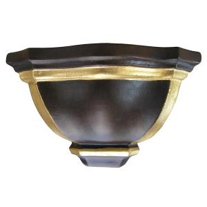 Mensola a parete per scultura in legno