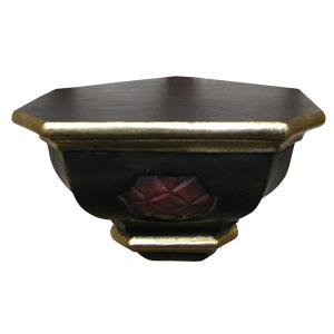 Mensola a angolo da parete in legno