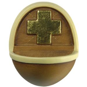 Acquasantiera con croce rilievo