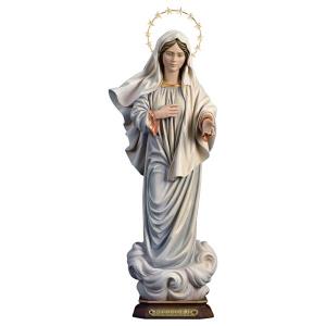 Madonna di Medjugorje con Raggiera 12 stelle ottone