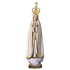 Our Lady of Fátima Capelinha with crown filigree Exclusive - Linden wood carved