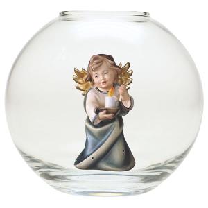 Heart Angel with candle - Glass sphere