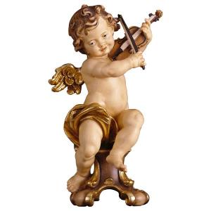 Putto con violino su piedistallo