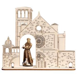 St. Francis of Assisi with animals + Basilica