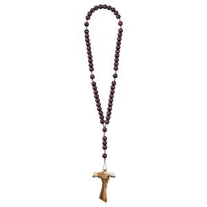 Rosario Exclusive Rosso con Croce dell´amicizia Tau