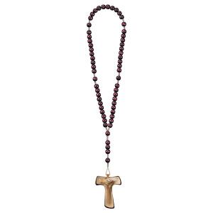 Rosary Exclusive Red with Cross of peace Tau