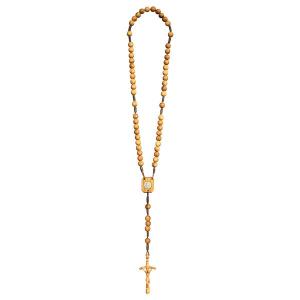 Rosario Exclusive Ulivo oliato + Medaglia con Croce Papale