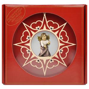 Heart Angel with bells - Heart Star Crystal + Gift box