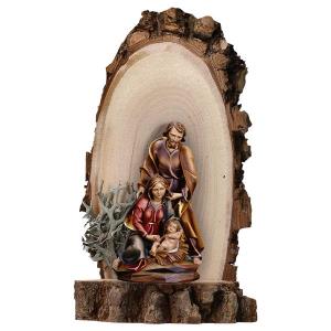 Nativity Baroque with backdrop elm