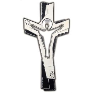 Cross of the Passion white black decorated