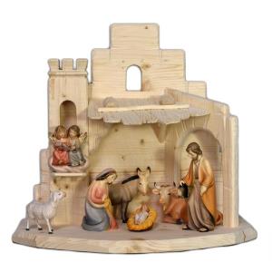 Crib for Nativity NAT+Rudolf 7 pcs.