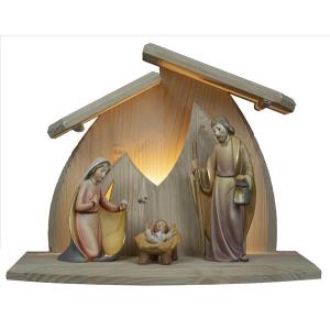 Nativity 4 pieces with LED_stable Altea