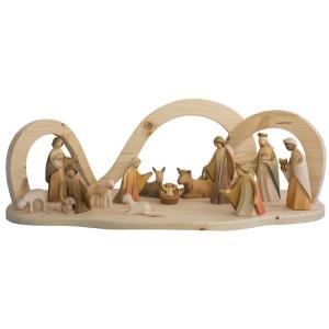 Crib stable dunes natural and Aram Figures 13 pcs.