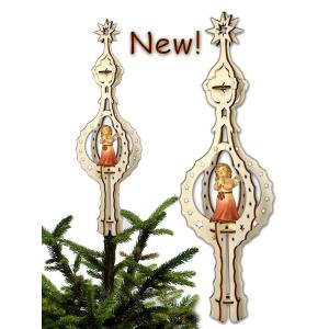 Christmas tree top with Angel of love