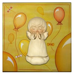 Tavola palloncini gialla + Angelo Luna