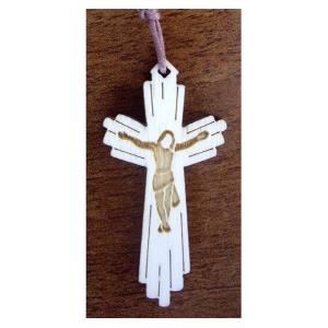 Mini cross with rays with cord