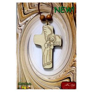 Mini cross with guardian angel packed