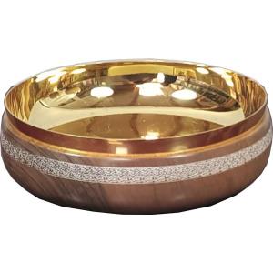 Patena/piatto offertoriale legno noce 6x15cm