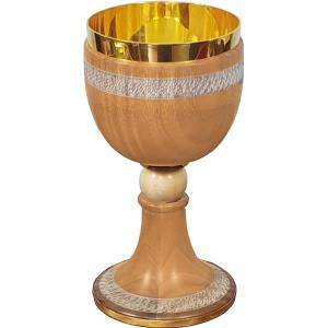 Chalice cherry wood 18x9cm