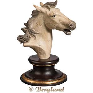 Horse head on baroque base